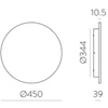 15W LED sieninis šviestuvas COMBO, juodas, 2700-3000K, IP65, A3966270N