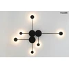 15W LED sieninis šviestuvas SHADOW MULTI, juodas, 3000K