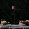 Ideal Lux 1,5W LED stalo šviestuvas PURE, kavos sp., 3000K, dimeriuojamas, IP54, 311661