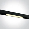 15W LED šviestuvas į magnetines sistemas MAXI, juodas, 3000/3500/4000K, 48V, 120º, 42100A/B/V