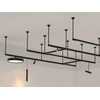 15W LED šviestuvas į magnetines sistemas P&P, juodas, 3000/3500/4000K, 48V, 50°, 42112PA/B/V