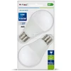 15Wx2vnt/pakuotėje LED lemputės V-TAC, A60, E27, termoplastikas, (6400K) šaltai balta