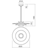 16,5W LED pakabinamas šviestuvas FARGO, žalios/baltos sp., 3000K, 01-3002