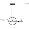 16W LED + 7xG9 pakabinamas šviestuvas ALURE LINE TWIN 90, juodas, 3000K, lemputės parduodamos atskirai