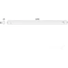 16W LED linijinis šviestuvas WL, baltas, 3000/4000/6500K
