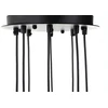 16W LED pakabinamas šviestuvas FLUSSO 8, juodas, 3000K