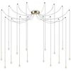 Ideal Lux 16W LED pakabinamas šviestuvas LUCCIOLA SP16, žalvario sp., 3000K, 284019