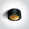 Lubinis šviestuvas 16W LED paviršinis šviestuvas, juodos/žalvario sp., 3000K, 12116FD/B/BS