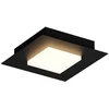 Lubinis šviestuvas 16W LED paviršinis šviestuvas TATAMI, juodas, 3000/4000/6500K