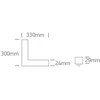 16W LED šviestuvas į magnetines sistemas MINI/MIDI, juodas, 3000/3500/4000K, 48V, 120°, 42100EA/B/V