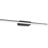 Sieninis šviestuvas Ideal Lux 16W LED veidrodžio šviestuvas RIFLESSO, juodas, 3000K, IP54, 302232