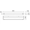 17,16W LED sieninis šviestuvas FLIPPER, matinės baltos sp., 3000K, IP44, 01-2294