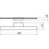 17,25W LED sieninis šviestuvas BARRIO, baltas, 3000K, IP44, 01-2501