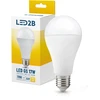 17W LED lemputė GS, E27, balta, 3000K, 180°