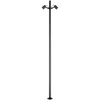 17W LED pastatomas lauko šviestuvas, juodas, 3000K, IP65, E405