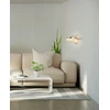 17W LED sieninis šviestuvas SATURNUS WALL, aukso sp., 3000K