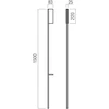 17W LED sieninis šviestuvas TWIG, matinės juodos sp., 3000K, dimeriuojamas, 01-3709