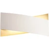 17W LED sieninis šviestuvas XAVIER, baltas/aukso sp., 3000K, 01-2380