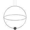 18+9W LED pakabinamas šviestuvas ELARA LARGE, juodas, 3000K, dimeriuojamas