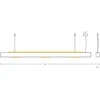 18W + 36W LED pakabinamas šviestuvas, aukso/bronzos sp., 3000K, 22208