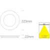 18W LED įleidžiama panelė, balta, 3000/4000/5700K, 10118FA/W/V