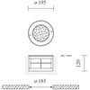 18W LED įleidžiamas į grindinį lauko šviestuvas ZOYA, plieno sp., 4000K, IP67