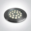 18W LED įleidžiamas į žemę šviestuvas, plieno sp., 3000K, IP67, dimeriuojamas, 69076D/W