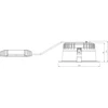 18W LED įleidžiamas šviestuvas CANOS G2, baltas, 4000K, IP44