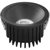 18W LED įleidžiamas šviestuvas QUANTUM, juodas, CCT