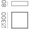 18W LED lubinis šviestuvas MUNICH, baltas, 2700/3000/4000K, P3759472B