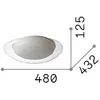 18W LED lubinis šviestuvas SQUISH, skaidrus, 3000K, 332413