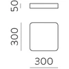 18W LED lubinis šviestuvas TURIN, baltas, 2700/3000/4000K, dimeriuojamas, P3761072BDP