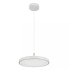 18W LED pakabinamas šviestuvas, baltos/šlifuoto žalvario sp., 3000K, dimeriuojamas, 25146