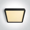 Lubinis šviestuvas 18W LED paviršinis šviestuvas, juodos sp., 2800/3300/4000K, 230x230mm, UGR19, 62020HU/B/V