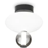 Lubinis šviestuvas Ideal Lux 18W LED paviršinis šviestuvas LUMIERE, baltos/juodos sp., 3000K, 314228