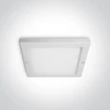 Lubinis šviestuvas 18W LED plafonas, baltas, 3000K, 62018AF/W/W