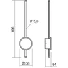 18W LED sieninis šviestuvas DIAZ, baltas, 3000K, 01-2699