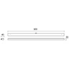 18W LED sieninis šviestuvas ERMES, chromo sp., 3000K, IP44, 01-2292