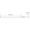 18W LED šviestuvas į magnetines sistemas FLAT, juodas, 3000/4000/5000K, 48V, 24°, 43102FC/B/V