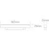 18W LED šviestuvas į magnetines sistemas MINI/MIDI, juodas, 3000/3500/4000K, 48V, 50° , 42112BA/B/V