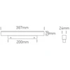 18W LED šviestuvas į magnetines sistemas MINI/MIDI, juodas, 3000/4000K, 48V, 50°, 42112BAL/B/V