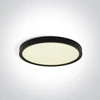 Lubinis šviestuvas 18W LED vidaus plafonas, apvalus, juodas, 2800/3200/4000K, 62006/B/V