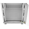 LANBERG laisvai pastatoma stelažinė spintelė 19/15U 600x800 stiklinių durelių LCD plokščias komplektas pilkas V2