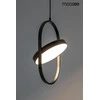 19W LED pakabinamas šviestuvas SPINNER 26, juodas, 3000K