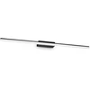 Sieninis šviestuvas 19W LED veidrodžių šviestuvas RIFLESSO, juodas, 3000K, IP54, 345147