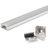1m LED juostos paviršinis profilis OPTONICA, pilkas, 17.4x7mm, komplektuojamas su dangteliu ir užbaigimais