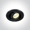 1W/3W LED įleidžiamas pakreipiamas šviestuvas, juodas, 3000K, 11103B/B/W