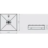 Intelight 1W avarinis šviestuvas STARLET QUAD SO 150 NM 1H MT, juodas
