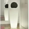 1W LED įkraunamas šviestuvas - gėlių vazonas BAMBU 90 BATTERY, baltas, 6000K/RGB, IP54, su USB jungtimi, dimeriuojamas