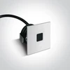 1W LED įleidžiamas sieninis šviestuvas, baltas, 3000K, 68004A/W/W